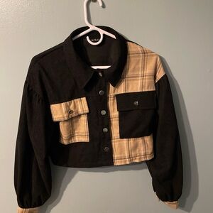 SHEIN Black Knit Collar